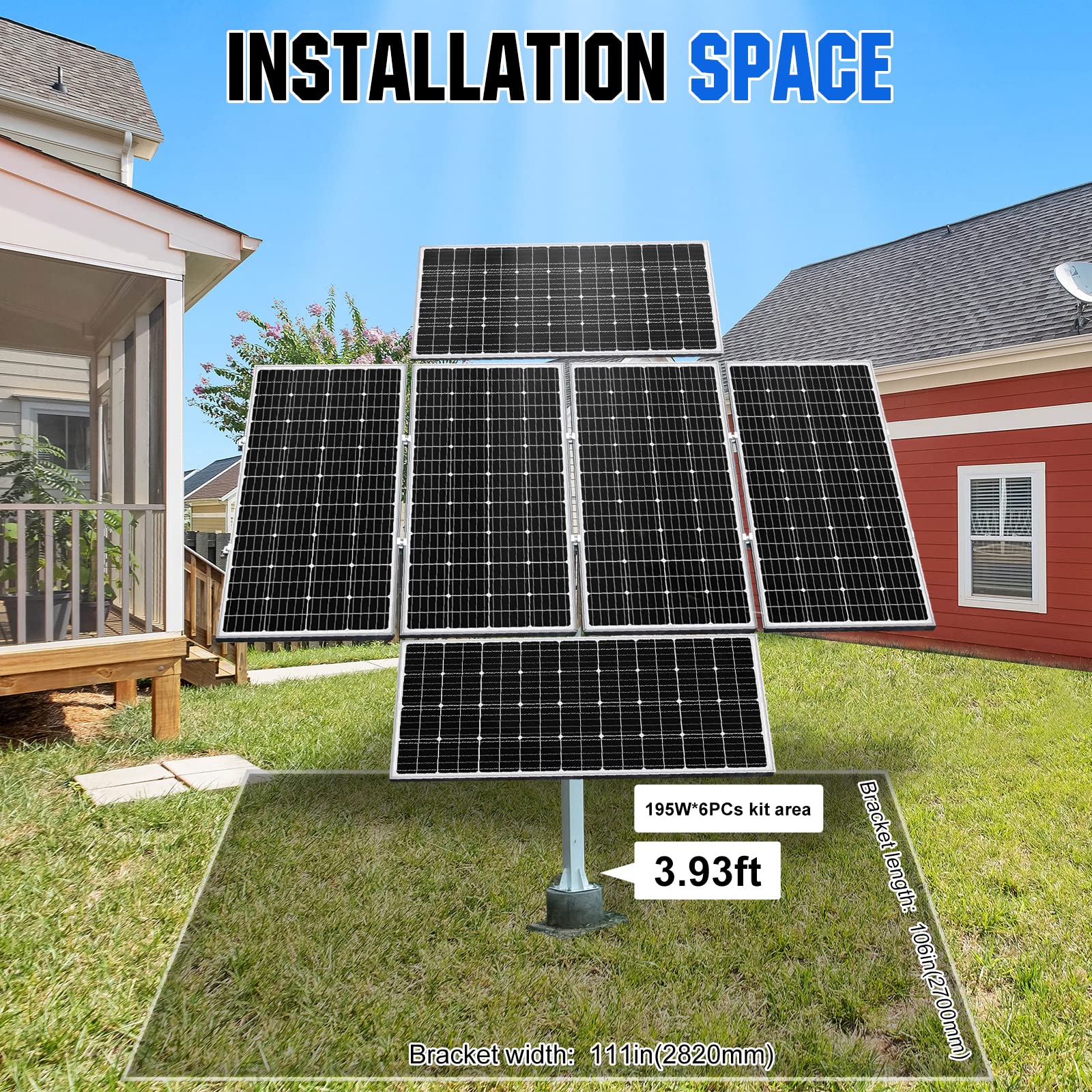 ECO-WORTHY Solar Panel Dual Axis Tracking System (Increase 40% Power) with Tracker Controller, Complete Solar Tracker Kit, Ideal for Different Solar Panels, for Yard/Farm/Field - Image 7